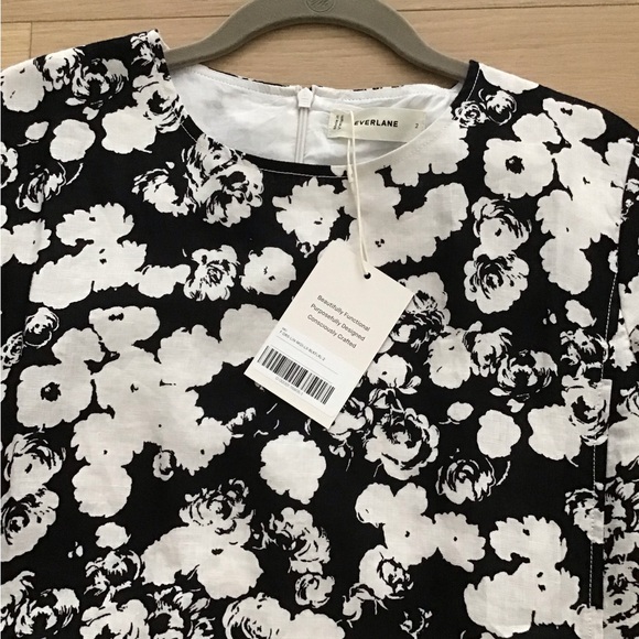 NEW Everlane floral dress size 2 - Picture 4 of 11